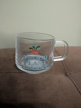 Proud Plant Parent Clear Glass Mug